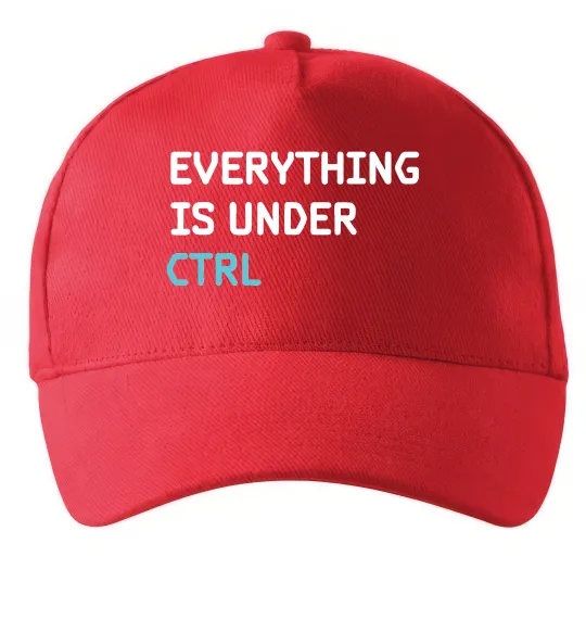 Кепка Everything is under ctrl Красный фото