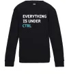 Детский Свитшот Everything is under ctrl Черный Детский Свитшот Everything is under ctrl Черный фото