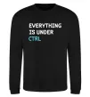 Світшот Everything is under ctrl Чорний Світшот Everything is under ctrl Чорний фото