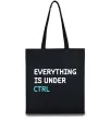 Эко-сумка Everything is under ctrl Черный Эко-сумка Everything is under ctrl Черный фото