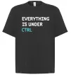 Футболка Оверсайз Everything is under ctrl Черный Футболка Оверсайз Everything is under ctrl Черный фото