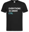 Мужская футболка Everything is under ctrl Черный фото
