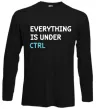 Лонгслив Everything is under ctrl Черный Лонгслив Everything is under ctrl Черный фото