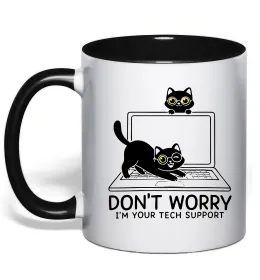 Чашка с цветной ручкой