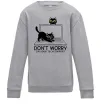 Детский Свитшот Tech support cat Серый меланж Детский Свитшот Tech support cat Серый меланж фото