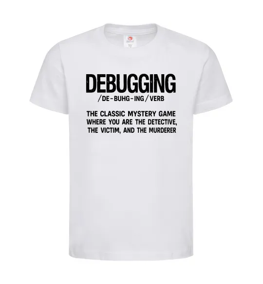 Детская футболка Debugging Белый фото