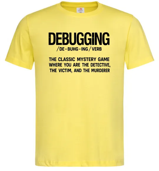 Мужская футболка Debugging Лимонный фото