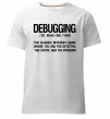 Мужская премиум футболка Debugging Белый фото