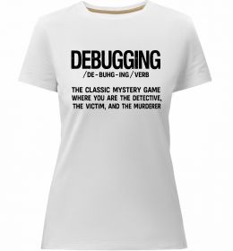 Женская премиум футболка Debugging