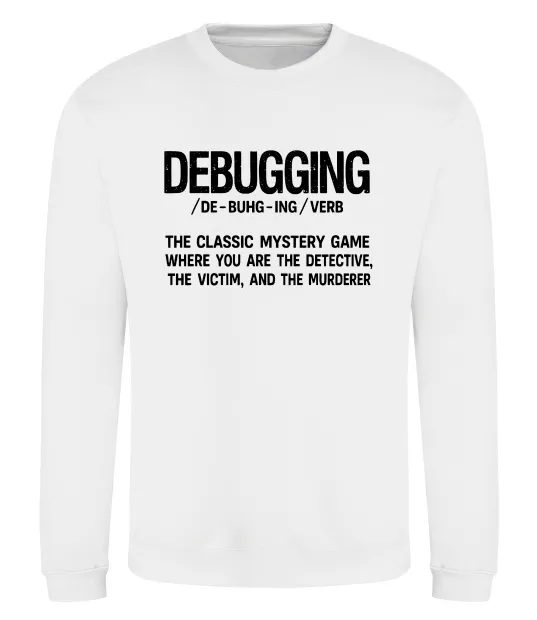 Свитшот Debugging Белый фото