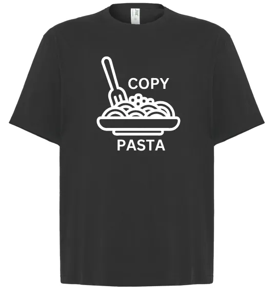 Футболка Оверсайз Copy Pasta Черный фото