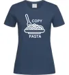 Жіноча футболка Copy Pasta Темно-синій Жіноча футболка Copy Pasta Темно-синій фото