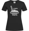 Жіноча футболка Copy Pasta Чорний Жіноча футболка Copy Pasta Чорний фото