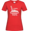 Жіноча футболка Copy Pasta Червоний Жіноча футболка Copy Pasta Червоний фото