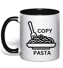 Чашка с цветной ручкой