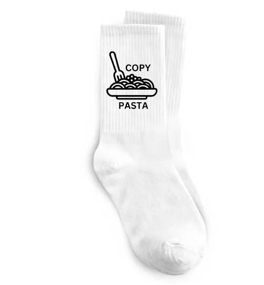 Носки Copy Pasta Белый фото