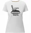 Жіноча преміум футболка Copy Pasta Білий фото