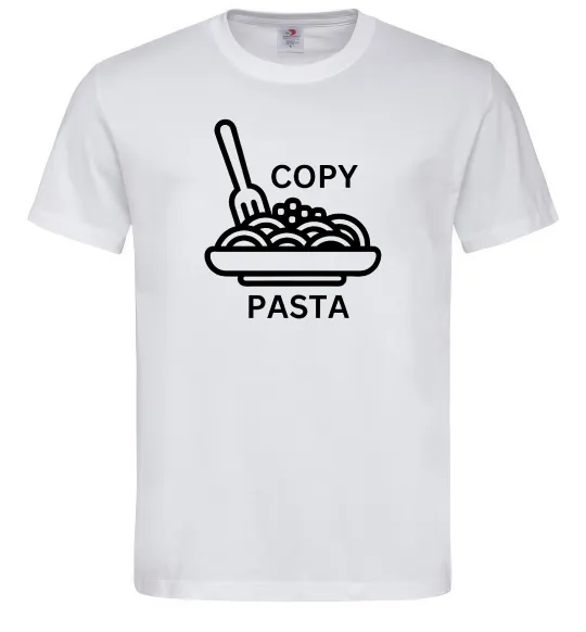 Мужская футболка Copy Pasta Белый фото