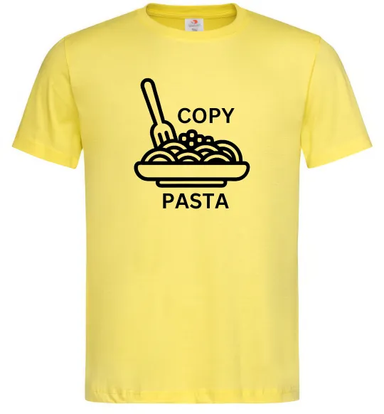 Мужская футболка Copy Pasta Лимонный фото