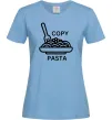Жіноча футболка Copy Pasta Блакитний Жіноча футболка Copy Pasta Блакитний фото