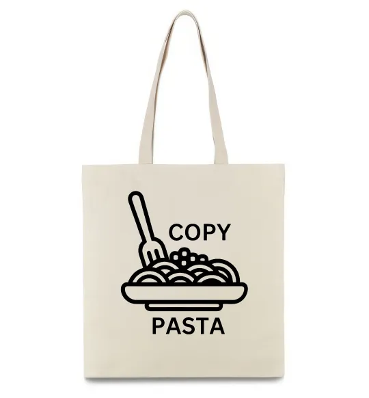 Эко-сумка Copy Pasta Бежевый фото