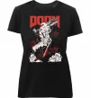 Жіноча преміум футболка Doom blood Чорний фото