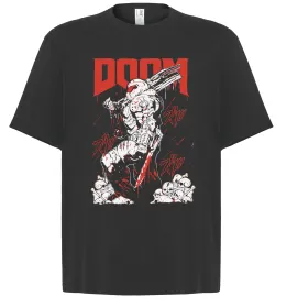 Футболка Оверсайз Doom 1993 Черный фото