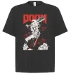 Футболка Оверсайз Doom blood Черный фото