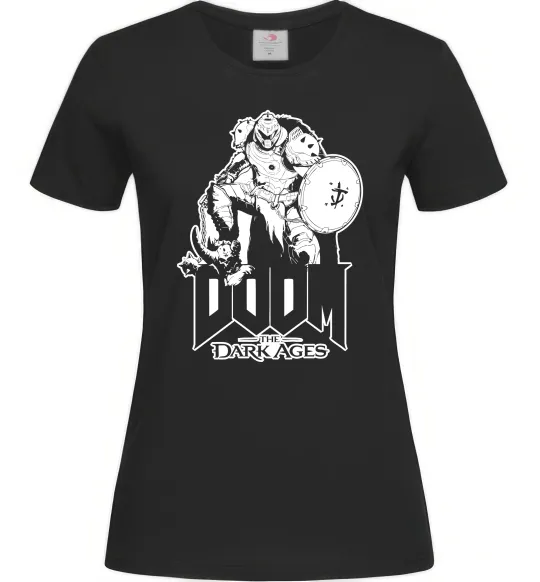 Женская футболка Doom dark ages Черный фото