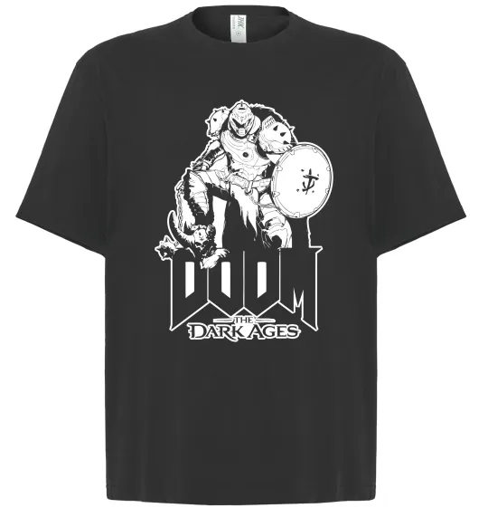 Футболка Оверсайз Doom dark ages Черный фото
