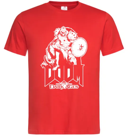 Мужская футболка Doom dark ages Красный фото