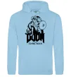 Мужская толстовка (худи) Doom dark ages Голубой фото