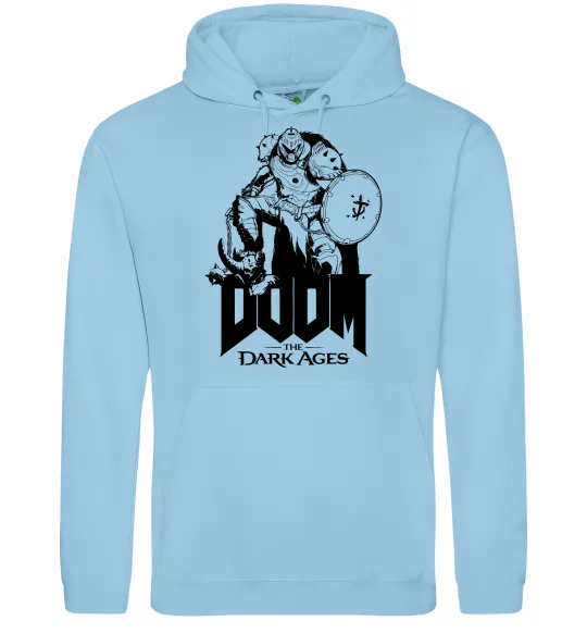 Женская толстовка (худи) Doom dark ages Голубой фото
