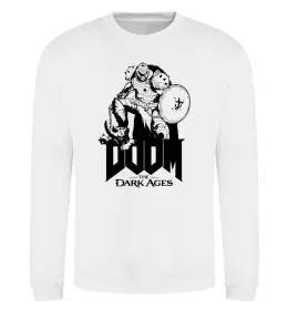 Світшот Doom dark ages Білий фото