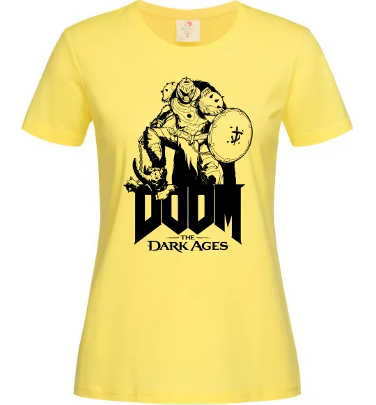 Женская футболка Doom dark ages Лимонный фото