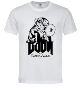 Мужская футболка Doom dark ages Белый фото