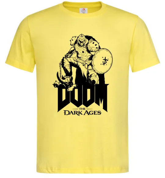Мужская футболка Doom dark ages Лимонный фото