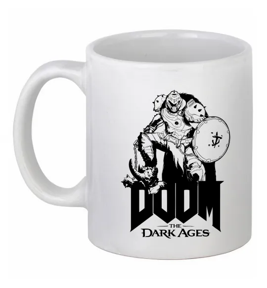 Чашка керамическая Doom dark ages Белый фото