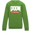 Детский Свитшот Doom eternal Лаймовый фото
