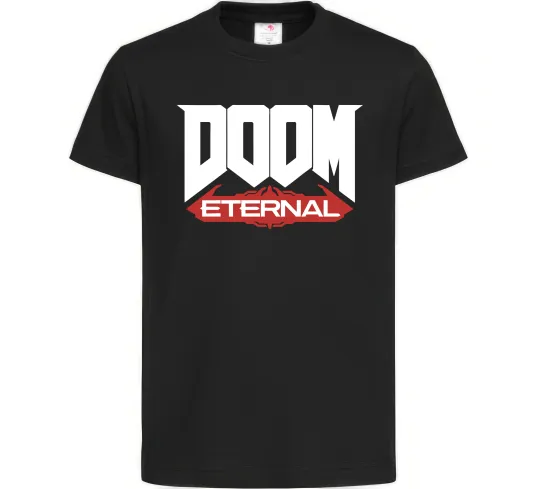 Детская футболка Doom eternal Черный фото