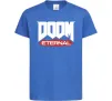 Детская футболка Doom eternal Ярко-синий фото