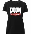 Жіноча преміум футболка Doom eternal Чорний фото