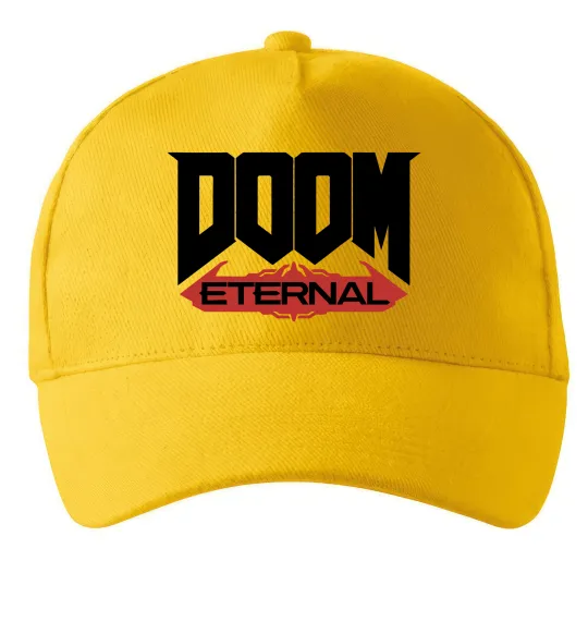 Кепка Doom eternal Солнечно желтый фото