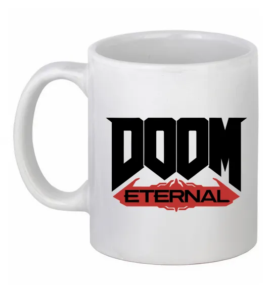 Чашка керамическая Doom eternal Белый фото