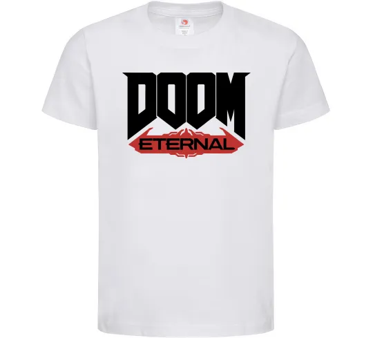 Детская футболка Doom eternal Белый фото