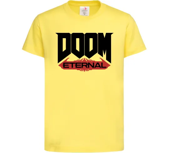 Детская футболка Doom eternal Лимонный фото