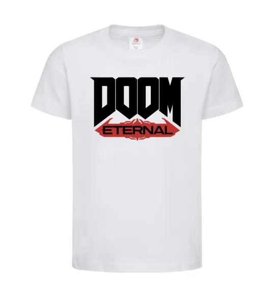 Дитяча футболка Doom eternal Білий фото