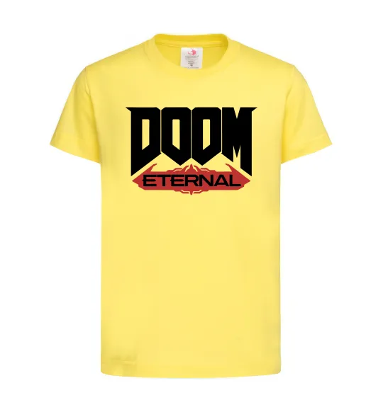 Дитяча футболка Doom eternal Лимонний фото