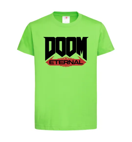 Дитяча футболка Doom eternal Лаймовий фото