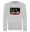 Свитшот Doom eternal Серый меланж фото